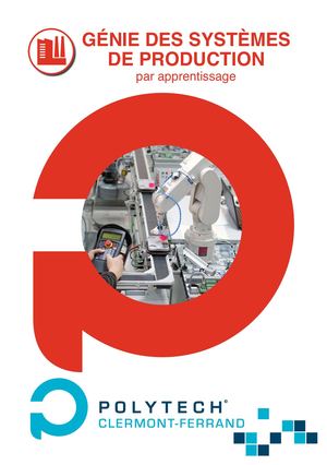 POLYTECH Clermont - Plaquette Génie des systèmes de production