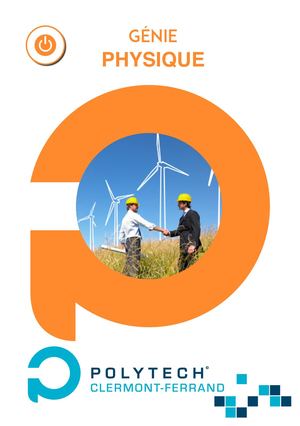 POLYTECH Clermont - Plaquette Génie physique