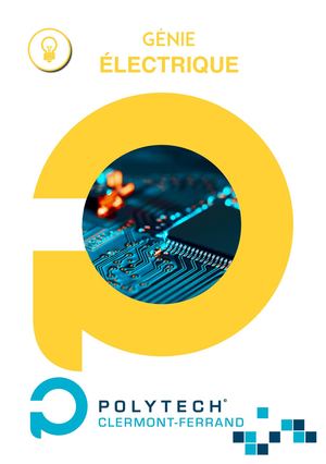 POLYTECH Clermont - Plaquette Génie électrique