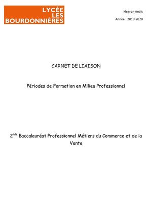 Hegron Anaïs Rapport De Stage