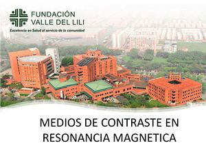 Medios De Contraste Paramagneticos