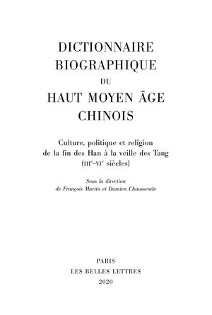 Extrait : Dictionnaire biographique du Haut Moyen Âge français
