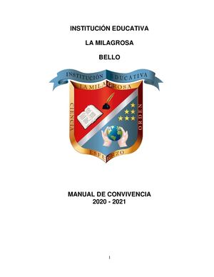 Manual De Convivencia Ielm 2020