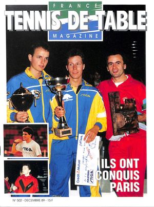 1989 12 502 FRANCE TENNIS DE TABLE MAGAZINE