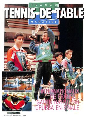 1990 12 524 FRANCE TENNIS DE TABLE MAGAZINE