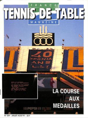 1991 07 08 539 FRANCE TENNIS DE TABLE MAGAZINE