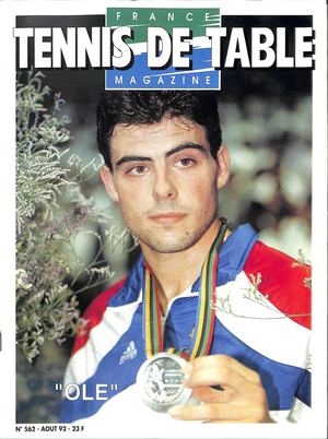1992 08 562 FRANCE TENNIS DE TABLE MAGAZINE