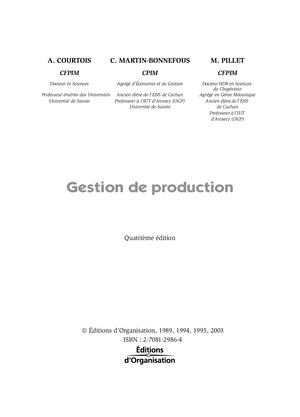 Chapitre 3 : La prévision de la demande