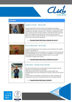 Résultats Hebdo Cdos Drôme N°2