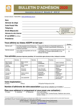 2020 Bulletin Adhésion Collectif