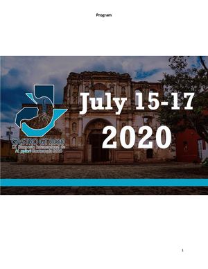 Gastro Gt 2020 Program