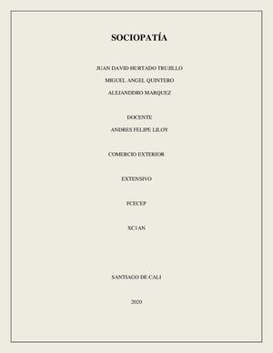 Sociopatía