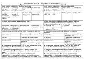 Контрольна робота властивості рідин і газів15