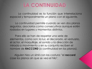 Continuidad Y Guion Técnico