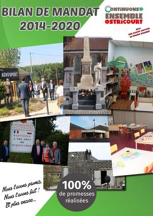Bilan de mandat 2014-2020 - Continuons Ensemble Ostricourt