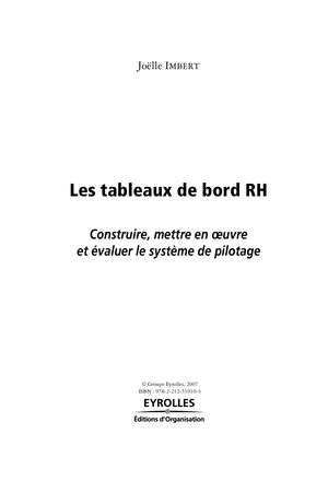 Chapitre 5 : Les indicateurs de gestion sociale