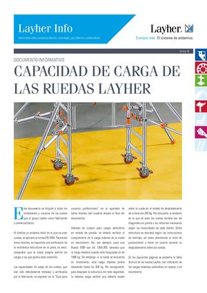 Capacidad Carga Ruedas Layher
