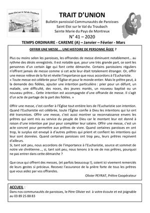 Bulletin interparoissial