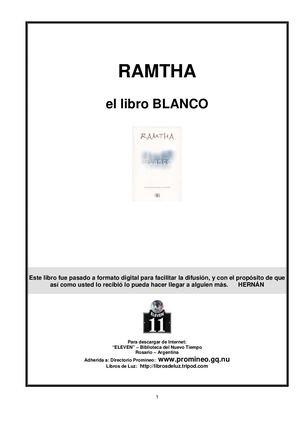 Ramtha El Libro Blanco