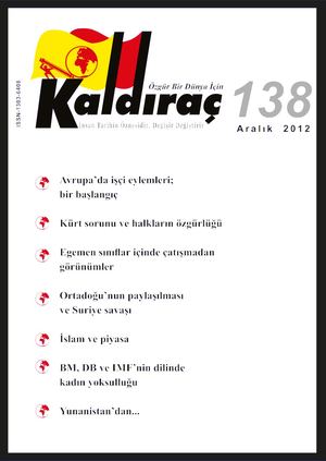 Kaldıraç 138. Sayı Aralık 2012