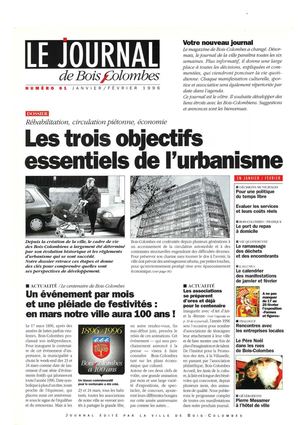 Le journal de Bois-Colombes JBC n°1 - Janvier/Février 1996