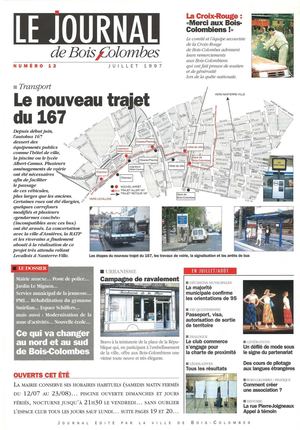 Le journal de Bois-Colombes JBC n°12 - Juillet 1997