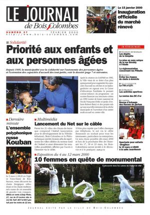 Le journal de Bois-Colombes JBC n°27 -  Février 2000