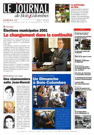 Le journal de Bois-Colombes JBC n°34- Mai 2001