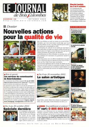 Le journal de Bois-Colombes JBC n°48-Octobre 2003