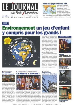Le journal de Bois-Colombes JBC n°56- Février 2005