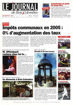 Le journal de Bois-Colombes JBC n°58- Mai 2005