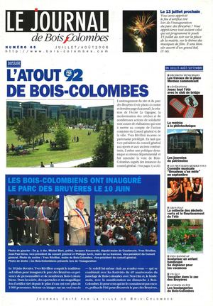 Le journal de Bois-Colombes JBC n°65-  Juillet/Aout 2006