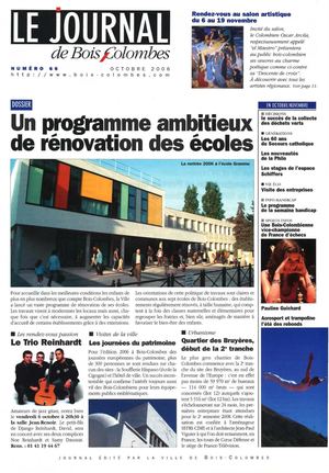 Le journal de Bois-Colombes JBC n°66-  Octobre 2006