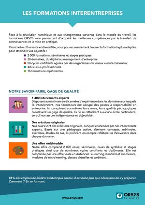 ORSYS Formation Inter