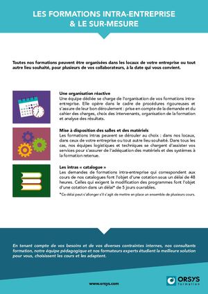 ORSYS Formation Intra
