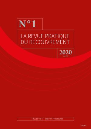 Revue Pratique De Recouvrement Janvier 2020