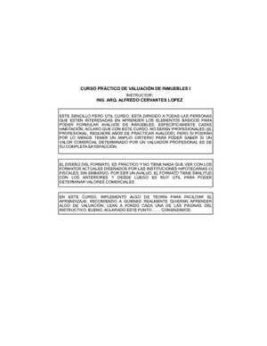 Curso De Valuacion De Cervantes