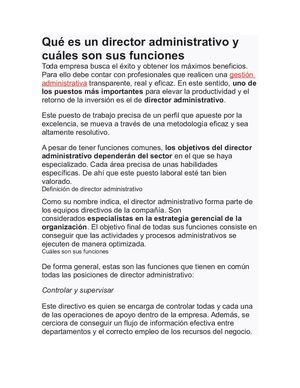 Director Administrativo