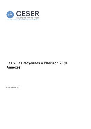 2017 Villes Moyennes Horizon 2050 Annexes