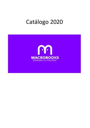 Catálogo macrobooks 0 a 3