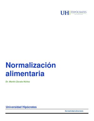 Normalización Alimentaria