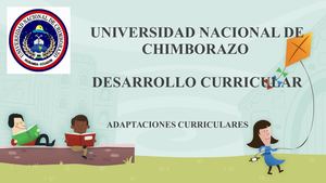 Adaptaciones Curriculares