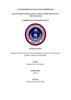 ADAPATACIONES CURRICULARES