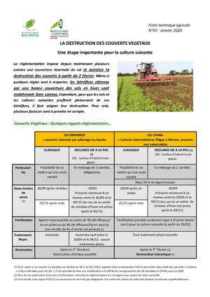 Couvert végétaux - Gestion