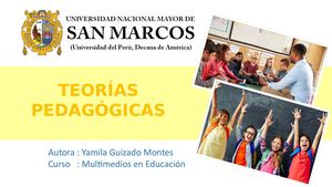 Teorías Pedagógicas Ii