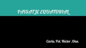 Paisatge Equatorial