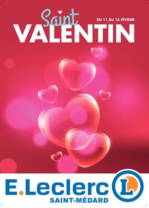Prospectus Saint Valentin E.Leclerc Saint-Médard