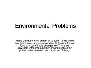 Environmental Problems