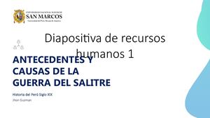 Historia de los Antecedentes y Causas de la Guerra del Pacífico