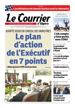 Le Courrier d'Algérie du samedi 8 février 2020